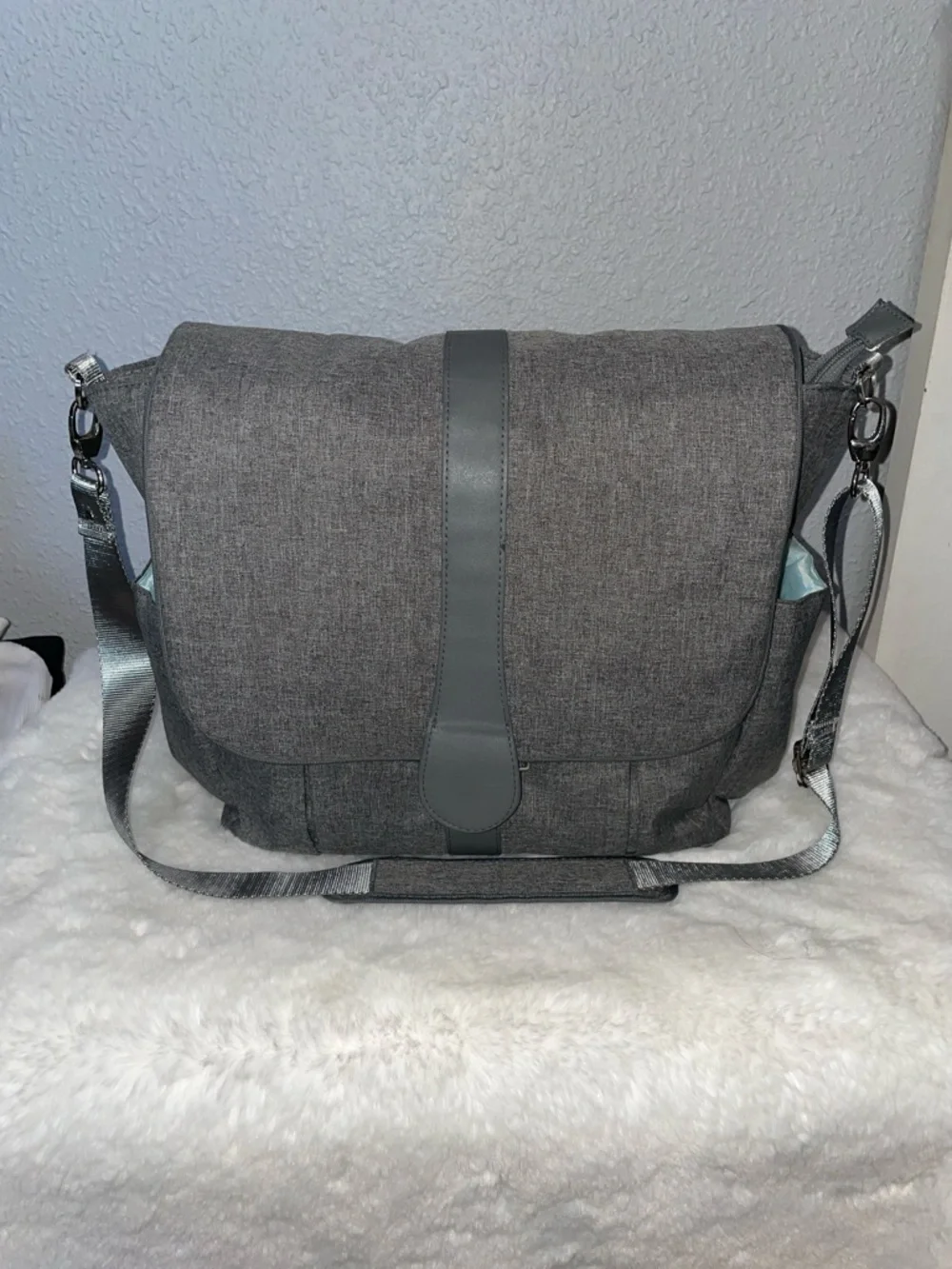 JJ Cole Backpack Diaper Bag Heather Gray